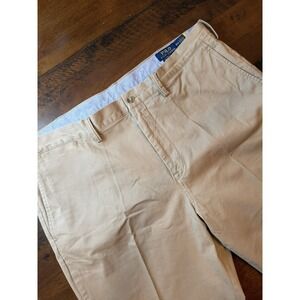 Polo Ralph Lauren Pants Mens 38x32 Beige Stretch Classic Fit The Polo Chino